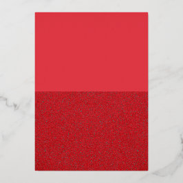 Tomaat Rood Split Folie Uitnodigingskaart – Aanpas Folie Uitnodiging