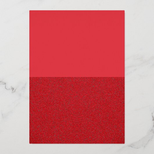 Tomaat Rood Split Folie Uitnodigingskaart – Aanpas Folie Uitnodiging (Voorkant)