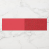 Tomaat Rood Split-Textuur Dranklabel (Op Maat) Waterfles Etiket (Enkel label)