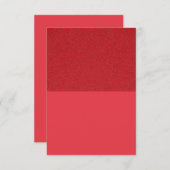 Tomaat rood uitnodigen – getextureerde top, matte kaart (Voorkant / Achterkant)