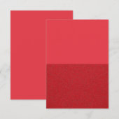 Tomaat Rood Uitnodiging – Mat & Textuur Aangepast (Voorkant / Achterkant)