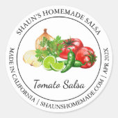 Tomaat Salsa Modern label (Voorkant)