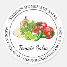 Tomaat Salsa Modern label