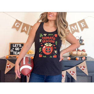 Tomaat Seizoen Grappige Tomaat Tuinieren Groenten Tri-Blend Shirt