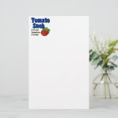 Tomaat Snob Funny Gardener Stationery Briefpapier (Staand voorkant)