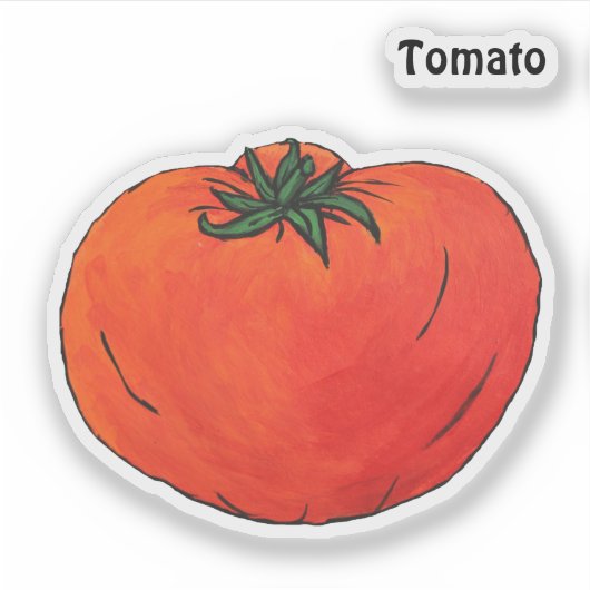tomaat sticker (Voorkant)