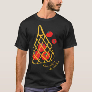 Tomaat Tas Meisje Zomer Tuinieren Boer Esthetiek T-shirt