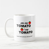 Tomaat Tomaat Grappige Mok (Links)