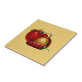  tomaat, uien en jalapeno Pepper Tegeltje (Zijkant)