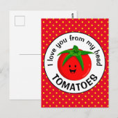 Tomaat Uit Mijn Hoofd Briefkaart (Voorkant / Achterkant)