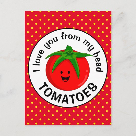 Tomaat Uit Mijn Hoofd Briefkaart (Voorkant)