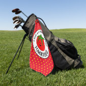 Tomaat Uit Mijn Hoofd Golfhanddoek (Groen)
