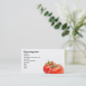 tomaat visitekaartje (Staand voorkant)