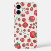 Tomaat Waterverf Mediterraan zomerpatroon Case-Mate iPhone Case (Achterkant)