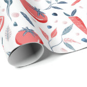 Tomaat Wortel Plantaardig Patroon Cadeaupapier (Rol Hoek)