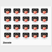 Tomaatjam met rode tomaat vierkante sticker (Vel)