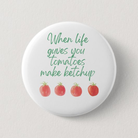 Tomaatspeld Ronde Button 5,7 Cm (Voorkant)