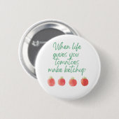 Tomaatspeld Ronde Button 5,7 Cm (Voorkant /achterkant)