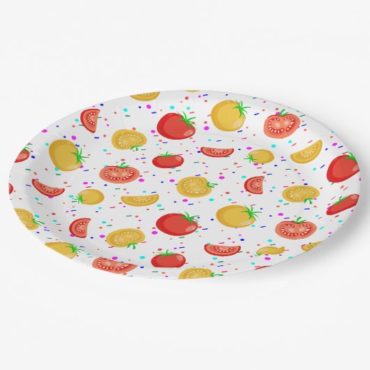 Tomaatti Papieren Bordje (Gekanteld)