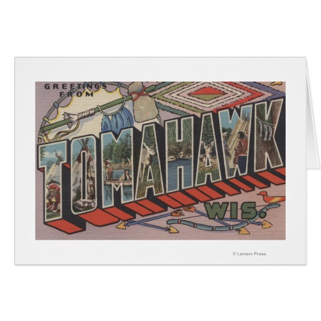 Tomahawk, Wisconsin - Grote letterscènes (Voorkant Horizontaal)