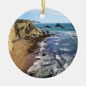 Tomales Bay, Californië tropisch landschap, Keramisch Ornament (Voorkant)