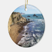 Tomales Bay, Californië tropisch landschap, Keramisch Ornament (Links)