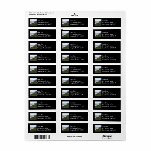 Tomales Point in Point Reyes National Seashore Etiket (Full Sheet)