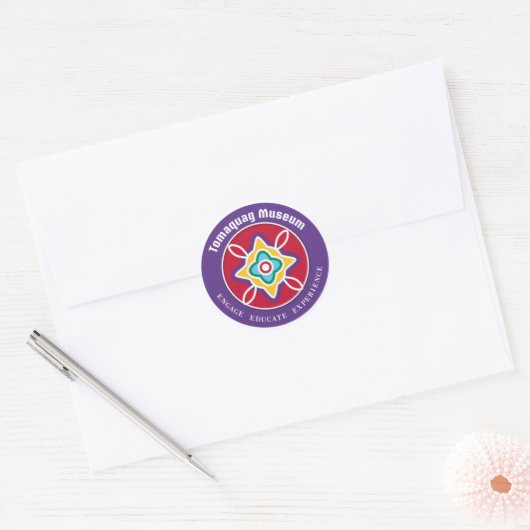 Tomaquag Museum Logo Sticker (Envelop)