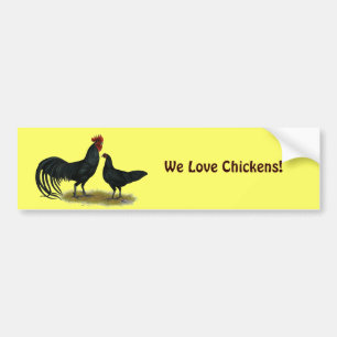 Tomaru Long Crower Kickens Bumpersticker