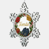 Tomás Baby’s First Christmas Snowflake Ornament (Rechts)