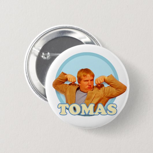 Tomas. Ja! Ronde Button 5,7 Cm (Voorkant /achterkant)