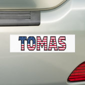 Tomas Name Vorname USA Aufkleber Sticker Auto (Op auto)