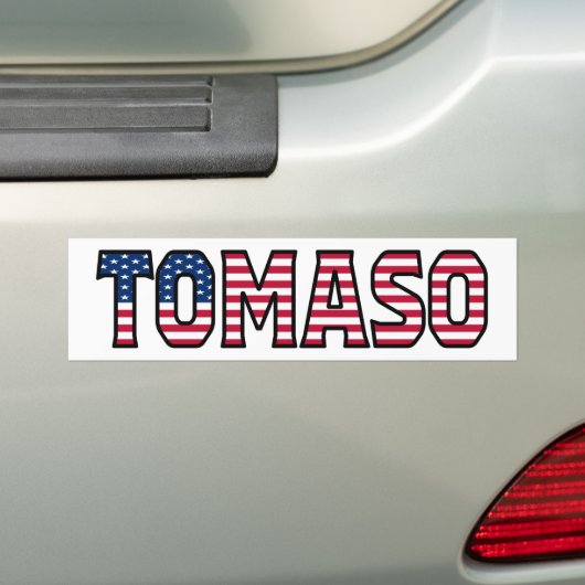 Tomaso Name Vorname USA Aufkleber Sticker Auto (Op auto)