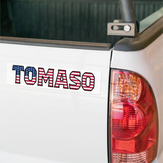 Tomaso Name Vorname USA Aufkleber Sticker Auto (Op Truck)