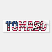 Tomaso Name Vorname USA Aufkleber Sticker Auto (Voorkant)