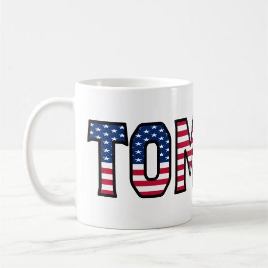 Tomasz Name Vorname USA styled Tasse Kaffeetasse Koffiemok (Links)