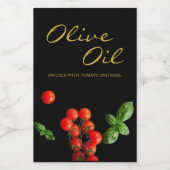 Tomat Basilicum Olijfolie Favor Infusie Etiket (Enkel label)