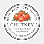 Tomat Chutney Conserve Label (Voorkant)