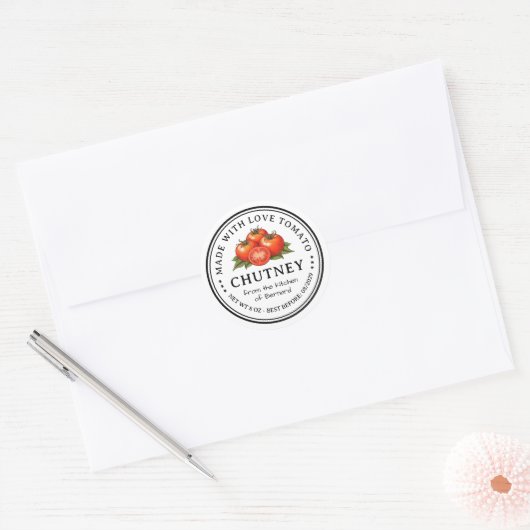 Tomat Chutney Conserve Label (Envelop)