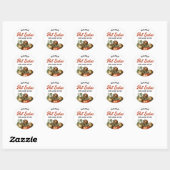 Tomat hete salsa inmaaklabel ronde sticker (Vel)