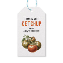 Tomat Ketchup Aangepast label waterverf tomaat