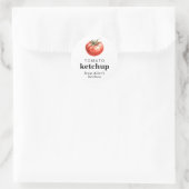 Tomat ketchup zelfgemaakte voedsel label  (Tas)