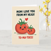 Tomat Love Moeder Kaart (Gele Bloem)