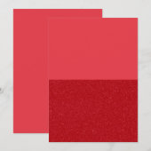Tomat Rode Glitter Half & Half Menu – Aanpasbaar (Voorkant / Achterkant)