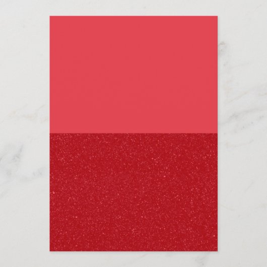Tomat Rode Glitter Half & Half Menu – Aanpasbaar (Voorkant)