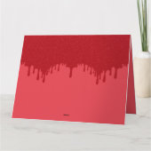 Tomat Rood Drip Aangepaste Wenskaart Kaart (Achterkant)