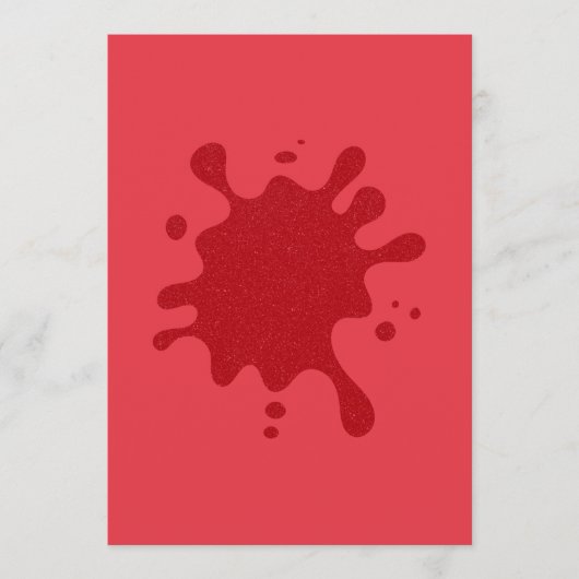Tomat Rood Spetterend Plat Menukaart – Aanpasbaar (Voorkant)