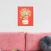 Tomatblik Bloemen Canvas Afdruk (Insitu (Woonkamer))
