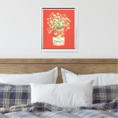 Tomatblik Bloemen Canvas Afdruk (Insitu (Slaapkamer))