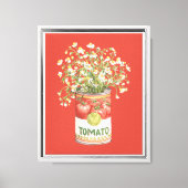 Tomatblik Bloemen Canvas Afdruk (Voorkant)